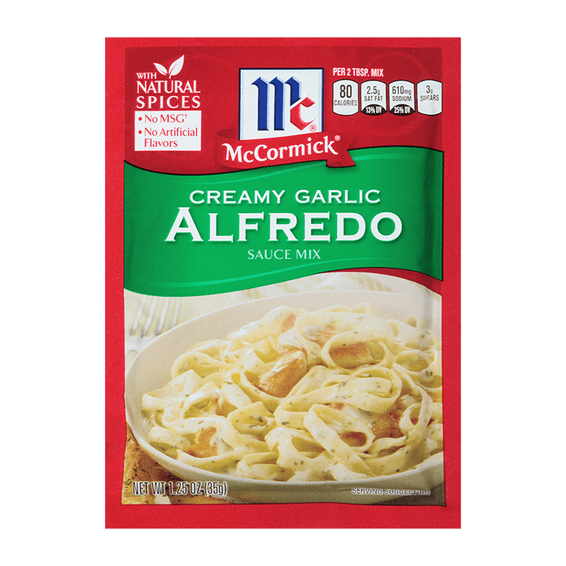 McCormick® Creamy Garlic Alfredo Sauce Mix