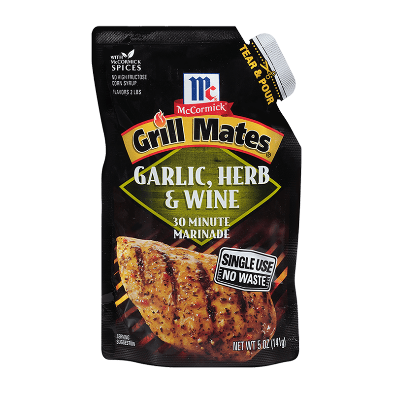 McCormick® Grill Mates Garlic, Herb & Wine Single Use Marinade