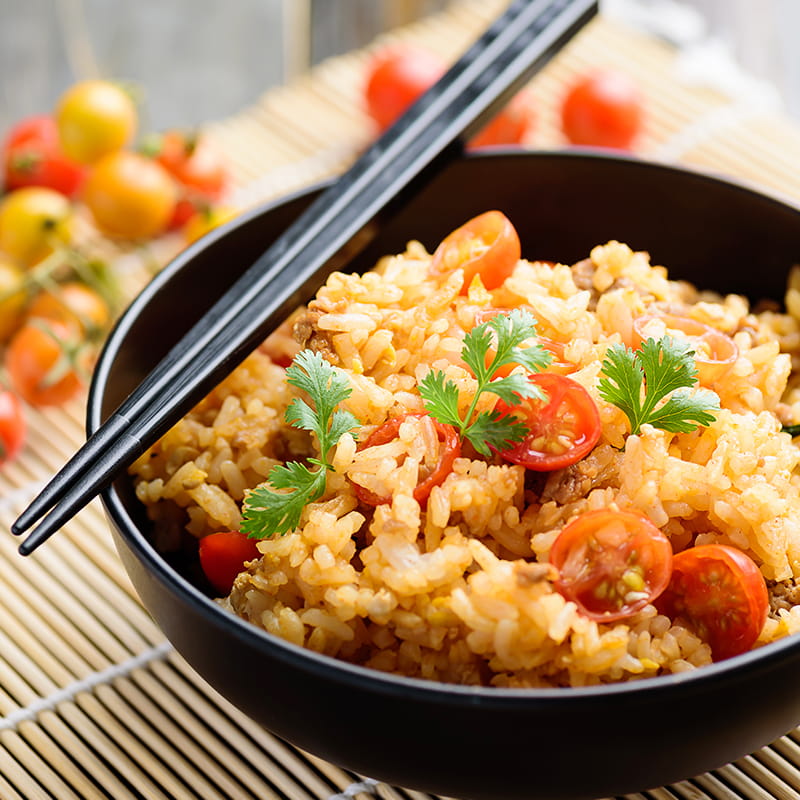 Classic BBQ “Cheese Burger” Fried Rice | McCormickAsia.com