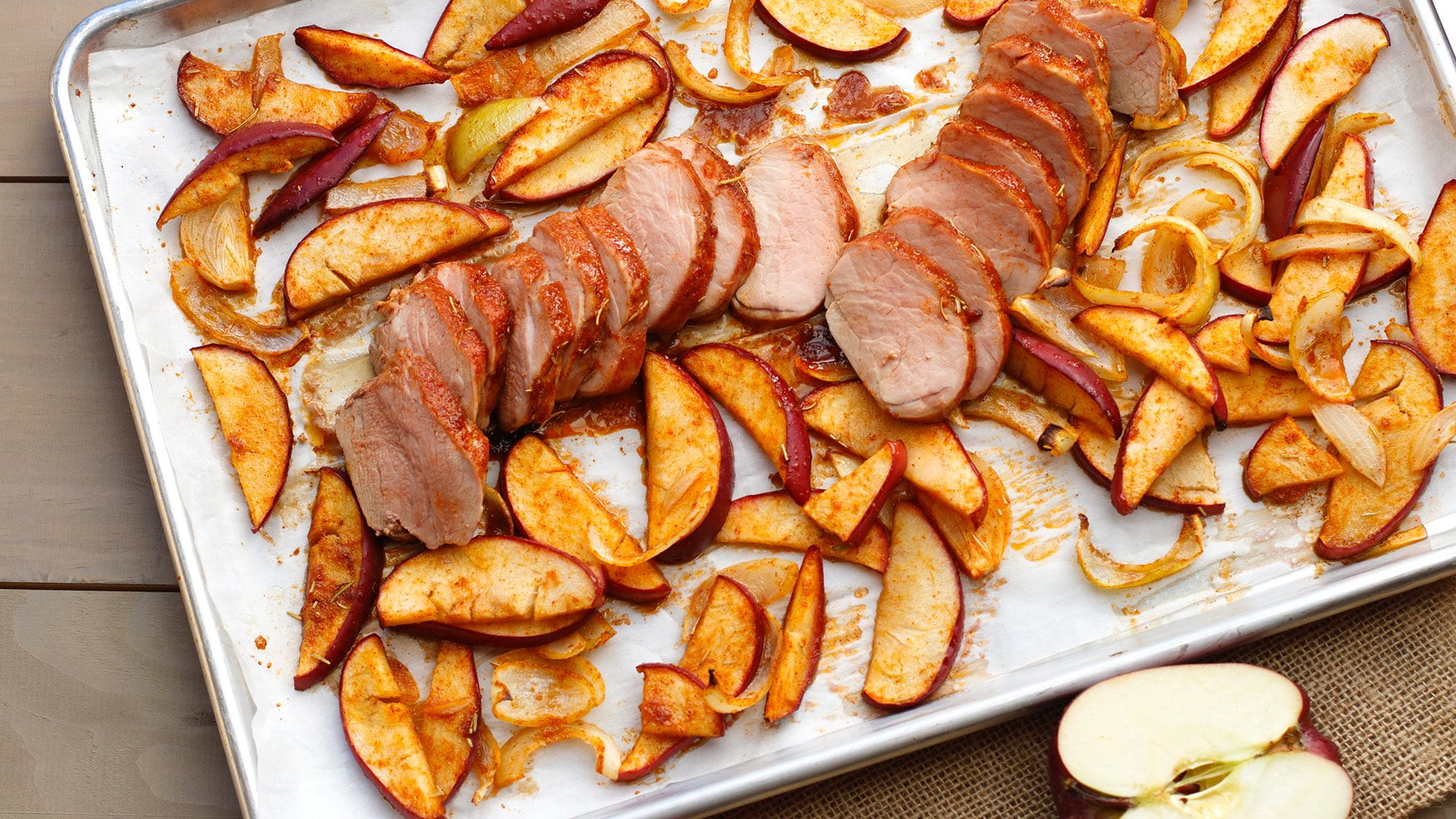 Easy Roasted Pork Tenderloin and Apples