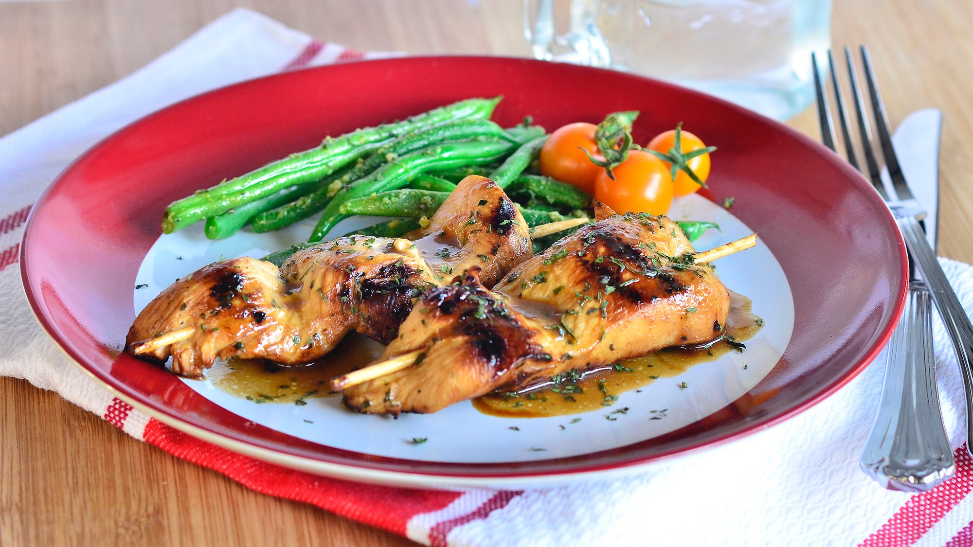 HONEY SOY CHICKEN SKEWERS