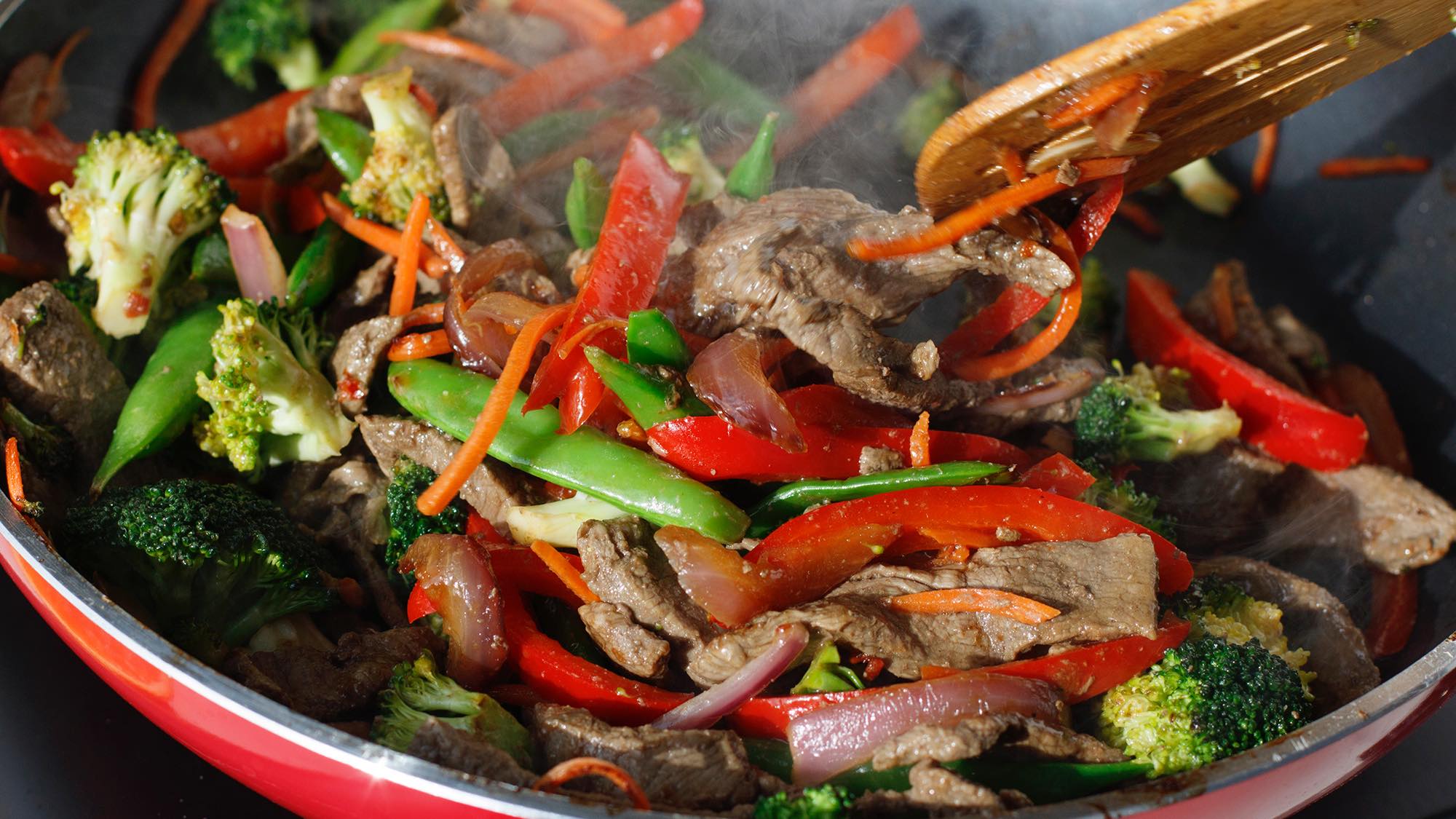 ORANGE GINGER BEEF STIR-FRY