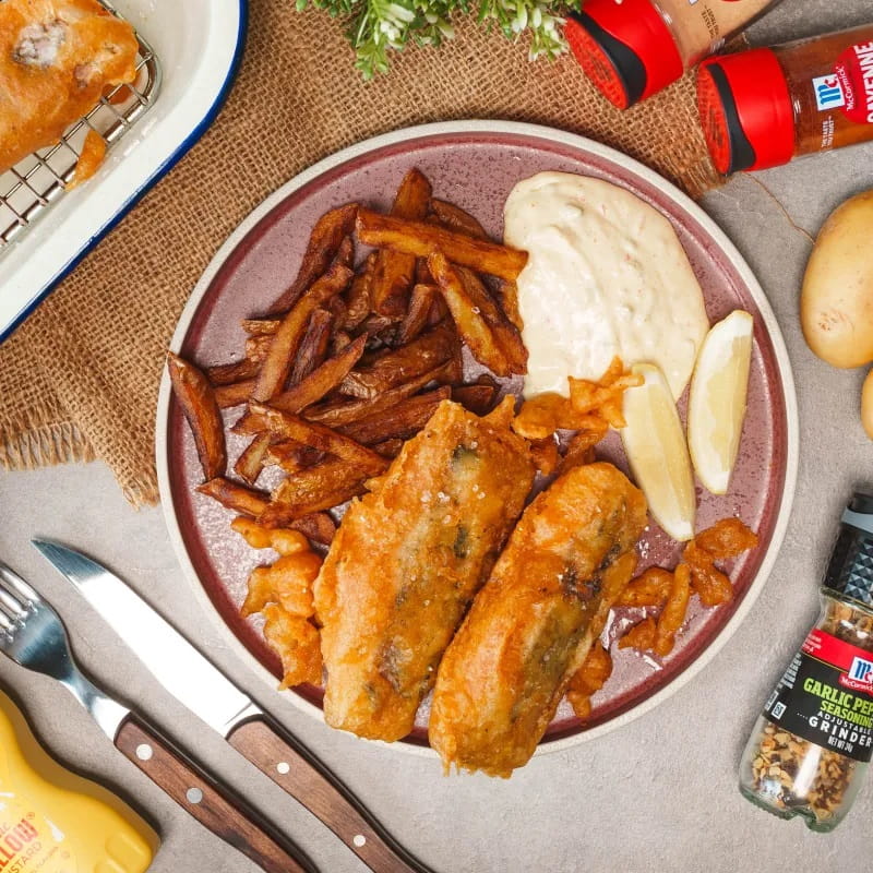 Garlic Pepper Fish and Chips | McCormickAsia.com