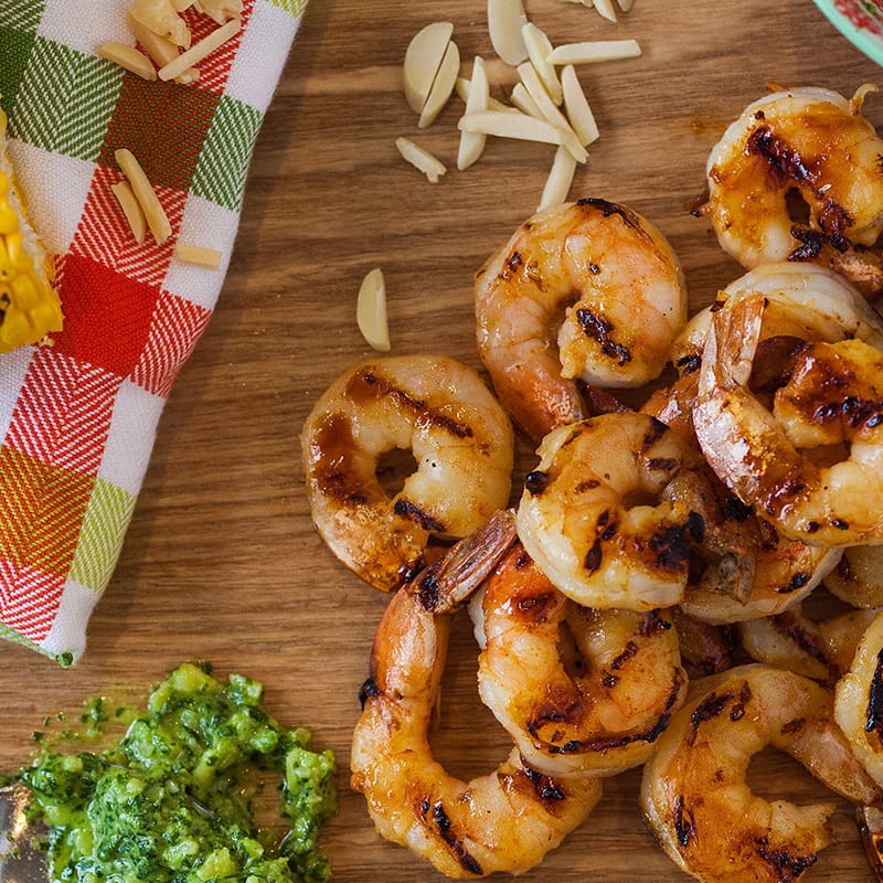 GRILLED SHRIMP WITH CORIANDER PESTO | McCormickAsia.com