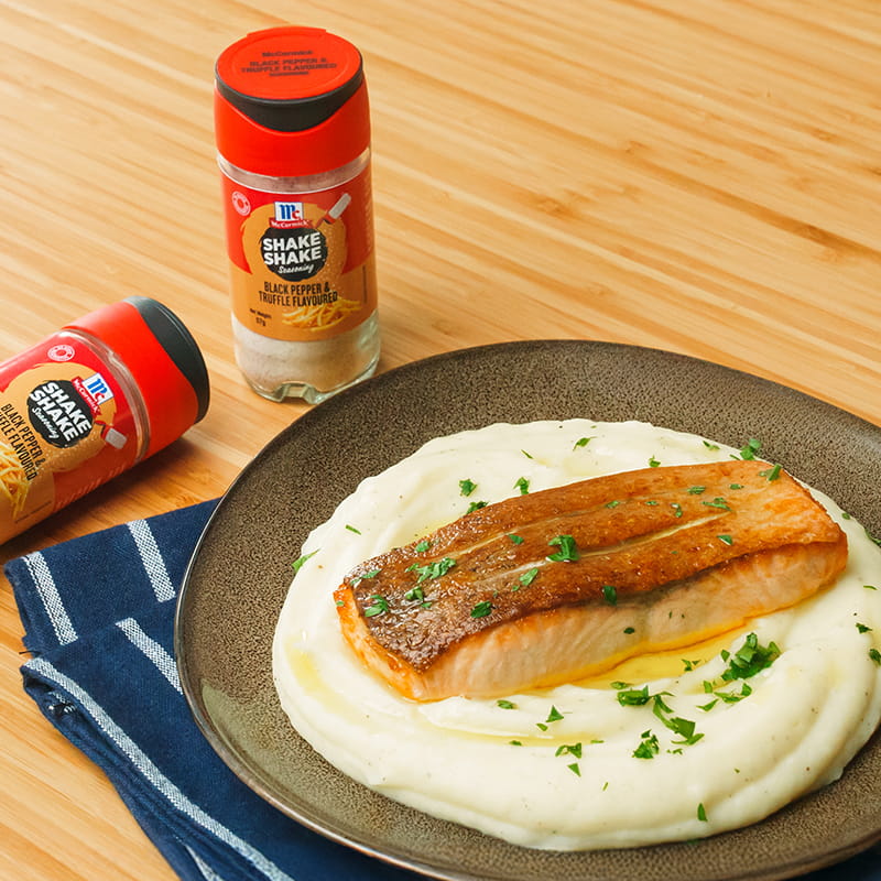 Salmon Steak with Truffle Mashed Potatoes | McCormickAsia.com